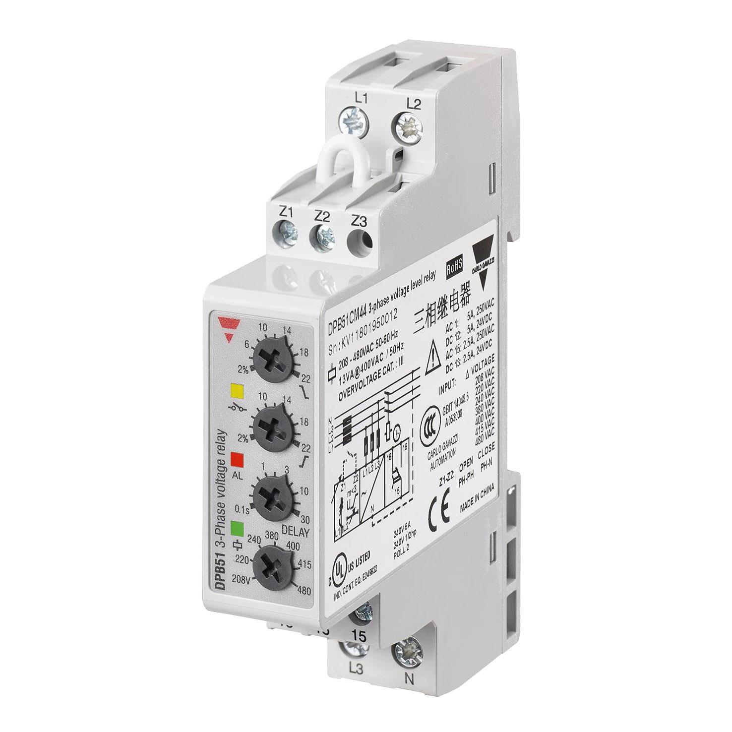 3-PHASE VOLTAGE LEVEL RELAY REV. 3-PHASE VOLTAGE LEVEL RELAY REV.