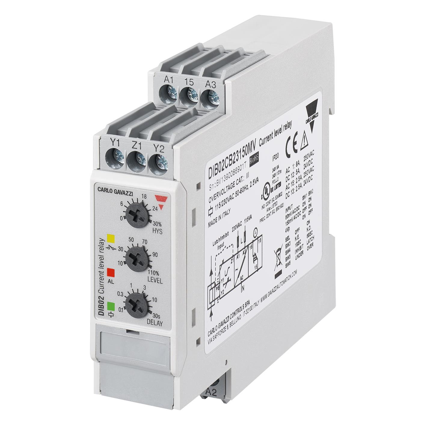 24-48V CURRENT LEVEL RELAY 24-48V CURRENT LEVEL RELAY