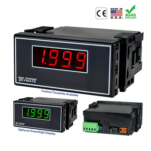 VOLTMETER 0-2VDC LED PANEL MOUNT VOLTMETER 0-2VDC LED PANEL MOUNT