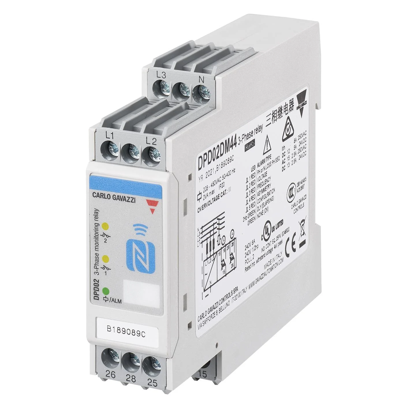 3PH MONITORING RELAY 240V 3PH MONITORING RELAY 240V